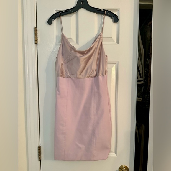 Cinq A Sept - Lavender Silk Paneled Cowlneck "Karina" Dress - Picture 3 of 4